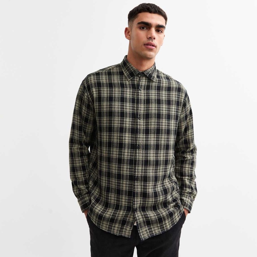 Jack & Jones Men’s Black Checked Shirt